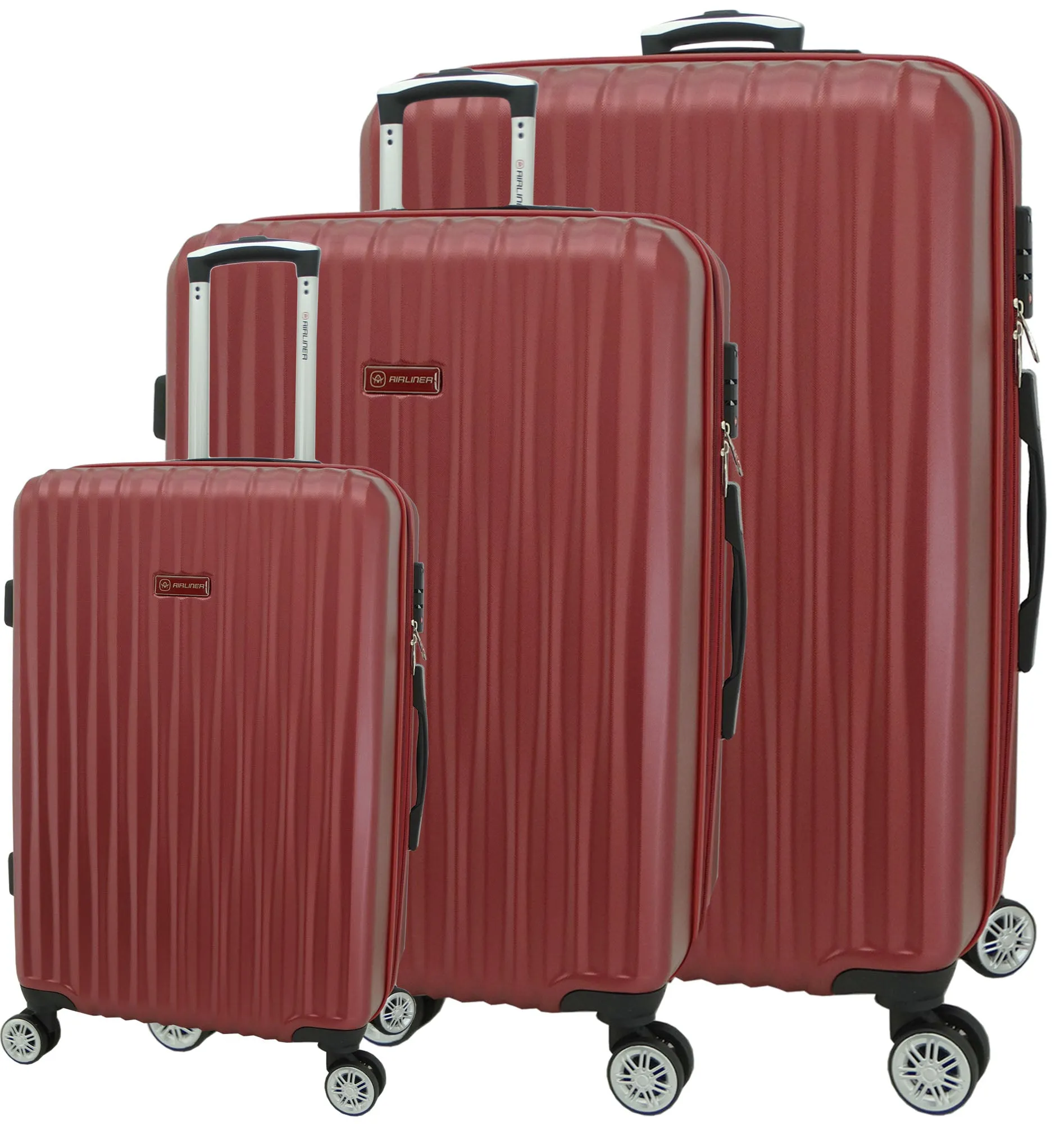 1728BG2, Airliner- Suitcase Small 21" (Burgundy)