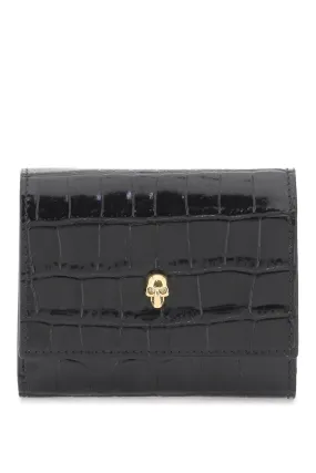 ALEXANDER MCQUEEN compact skull wallet
