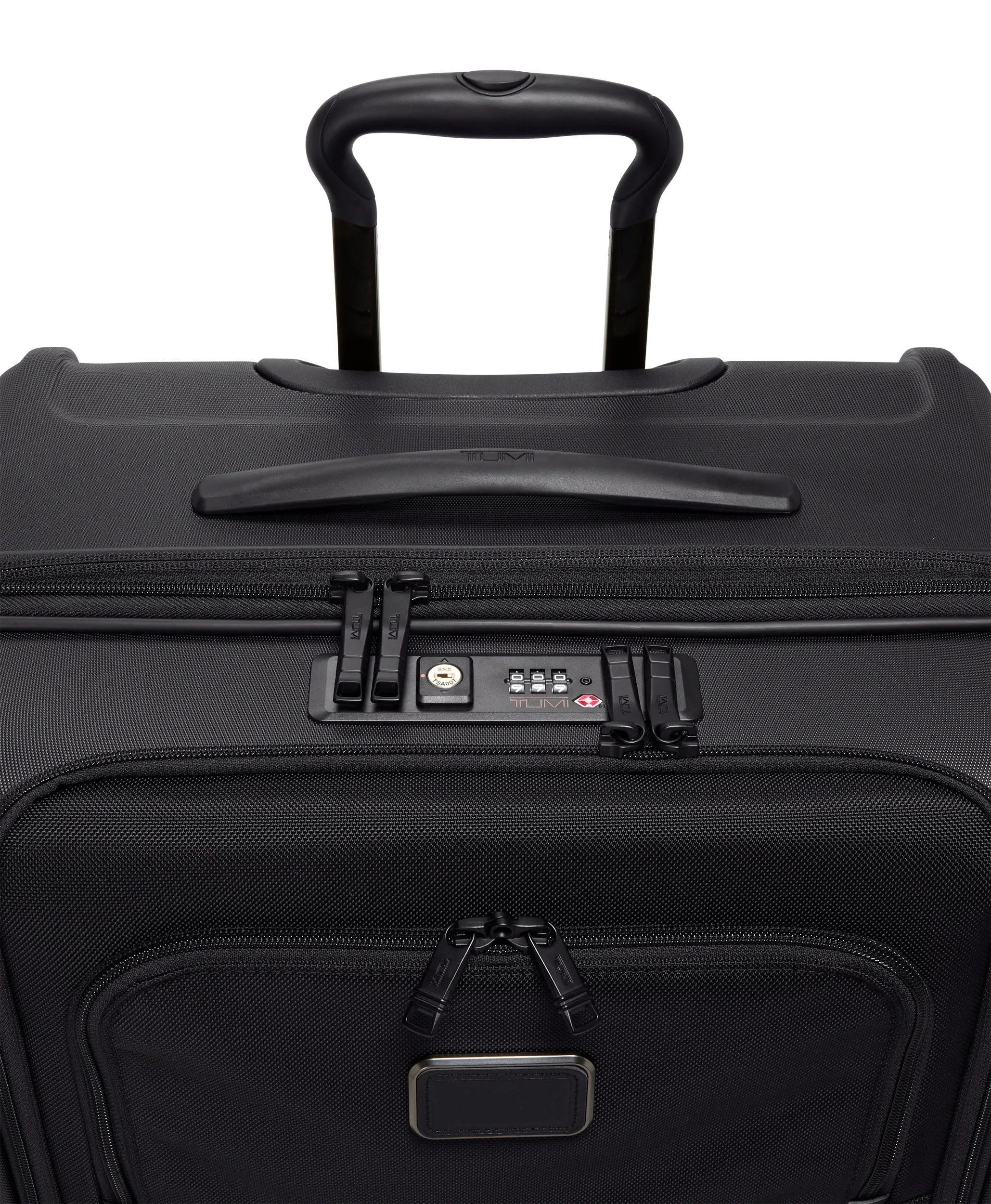 ALPHA HYBRID 4 Wheeled Medium Trip Checked Expandable Luggage Large - Black
