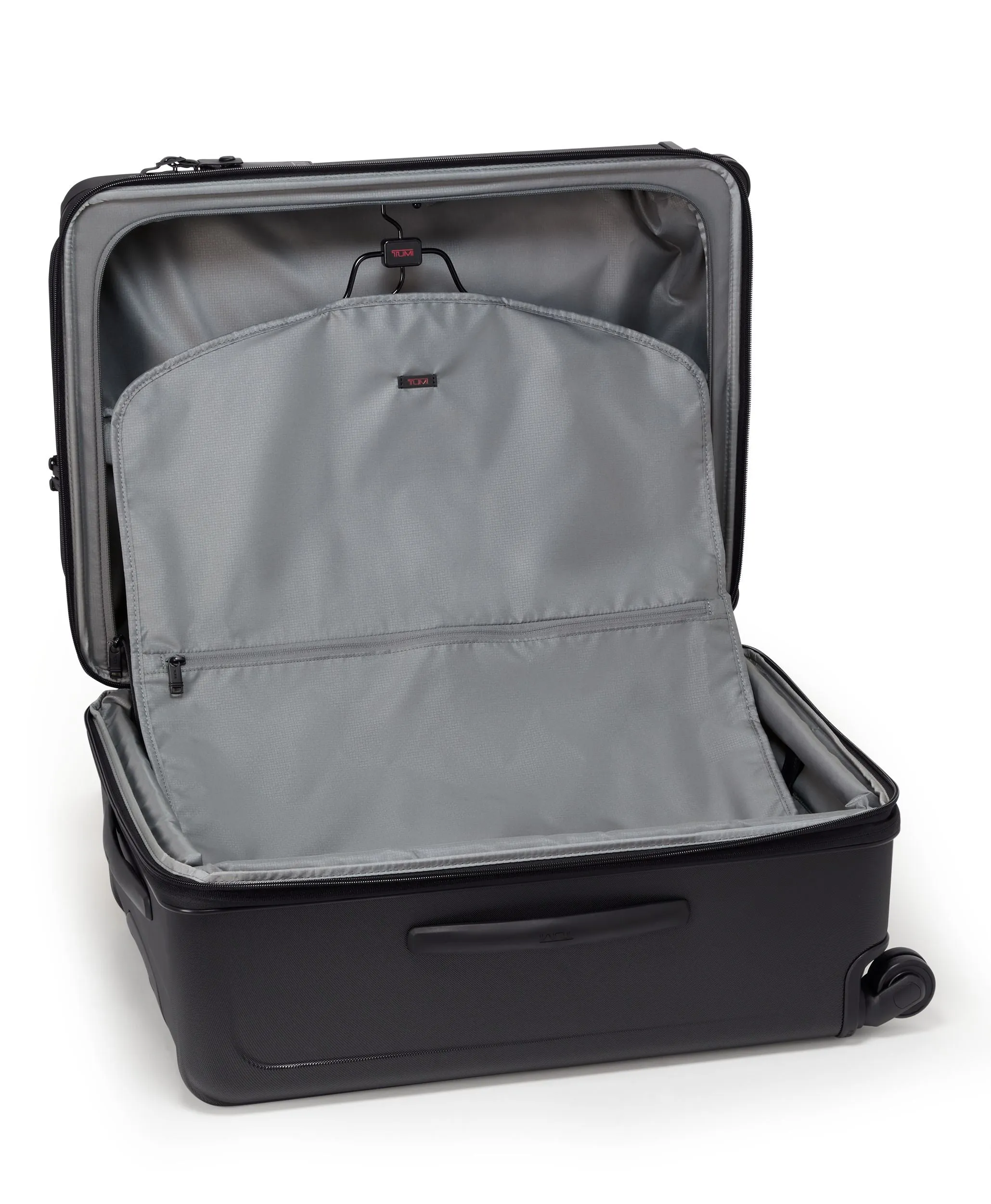 ALPHA HYBRID 4 Wheeled Medium Trip Checked Expandable Luggage Large - Black