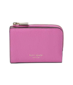 Ava Colorblocked Pebbled Leather Zip Bifold Wallet