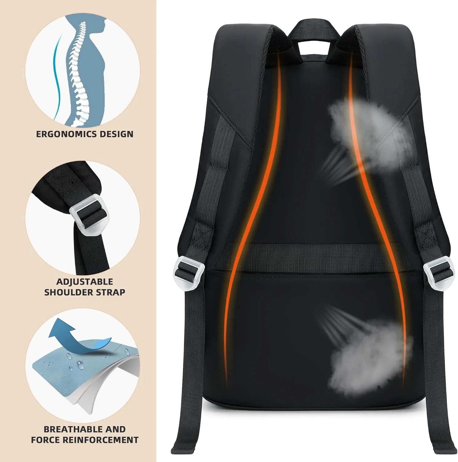 Backpack for Girls,School Backpacks for Teen,Cute College Bags for Women Students Large Bookbag 15.6 Inch Laptop Bag Back Pack Kids Kindergarten Elementary Casual Travel Daypacks Black