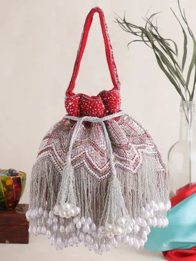 Beaded Pearl Potlis Wedding Potlis Bridal Potlis