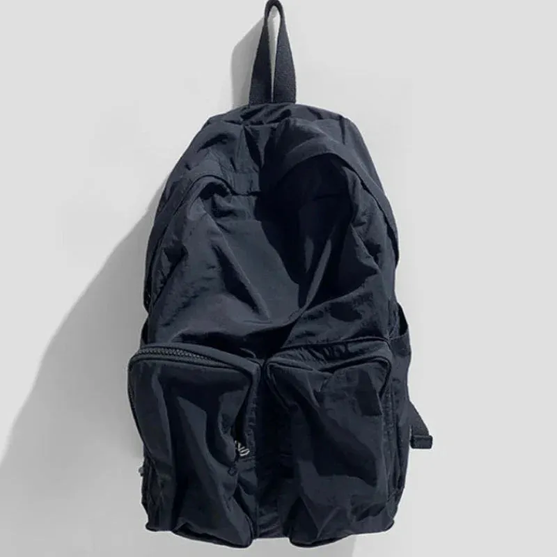 binfenxie Japanese Preppy Grunge Solid Y2k Backpack Fashion Women Casual Schoolbags Streetwear Trendy Ins Backpacks for College Students