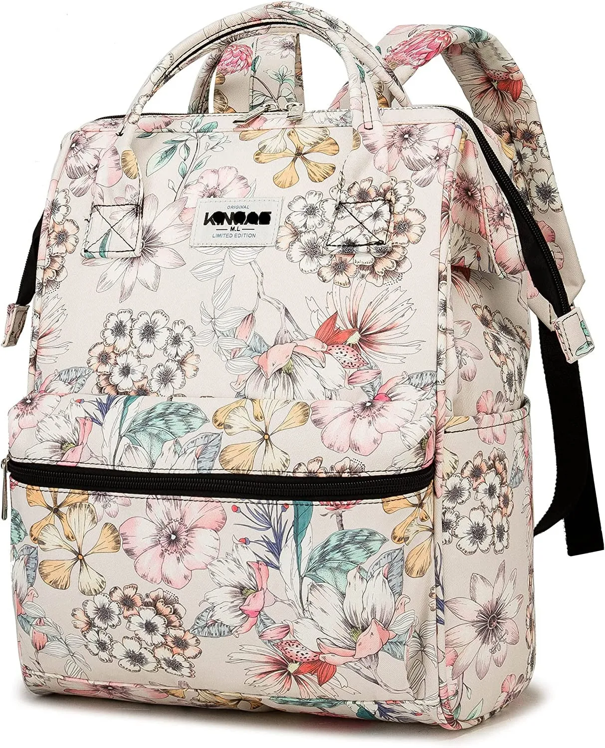 Bohemian Water Resistant Cushion Straps USB Port Laptop Backpack