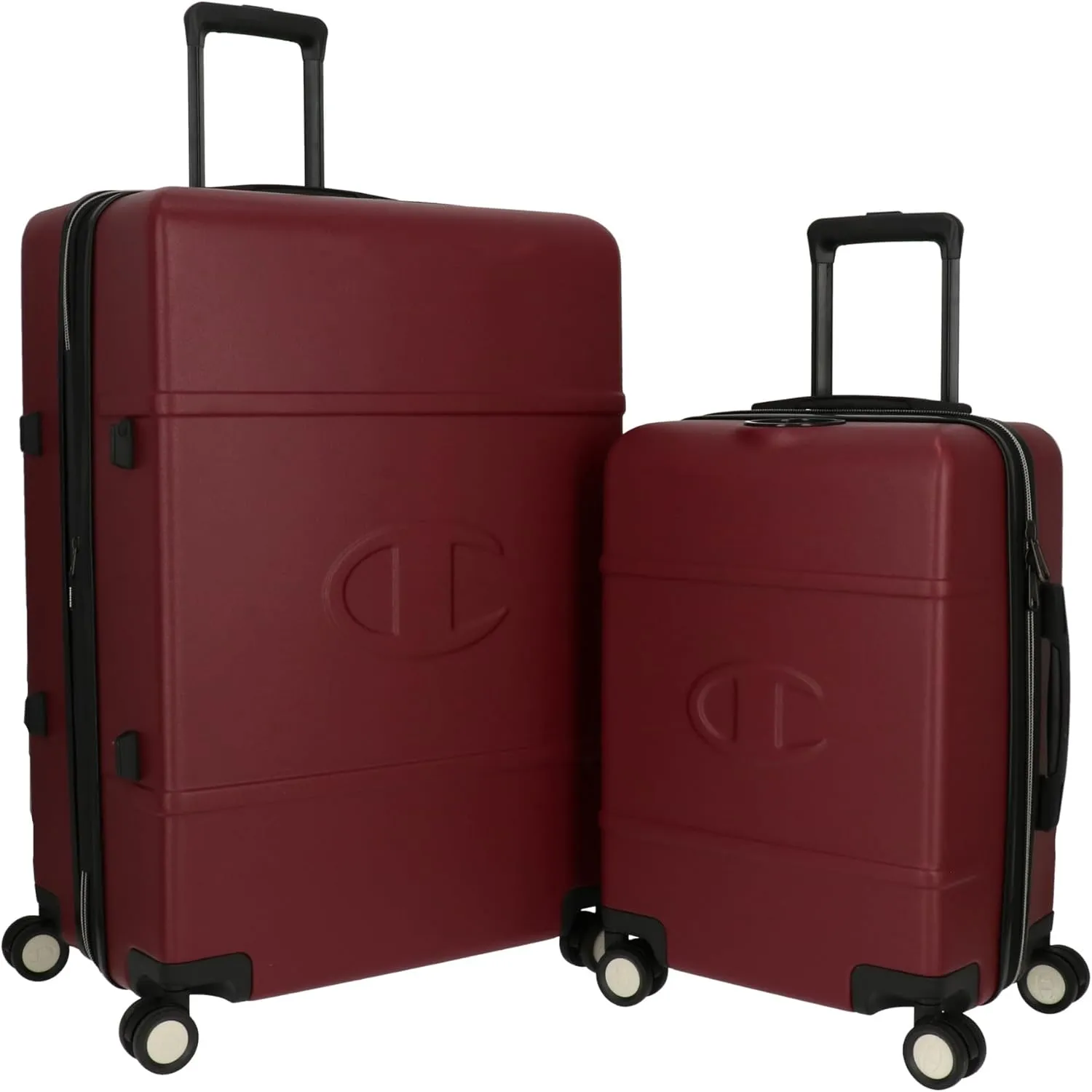 Champion 2-Piece Luggage Set - 20 29 Hardshell Suitcases with 8 Spinner Wheels - Expandable Carry-On & Checked Luggage - Durable ABS Material - Travel Bags for Men & Women - Tawny Port