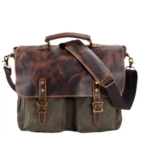 Classic Canvas Messenger Bag Vintage Minimalist Shoulder Bag for All-Purpose Use Unisex Satchel Bag