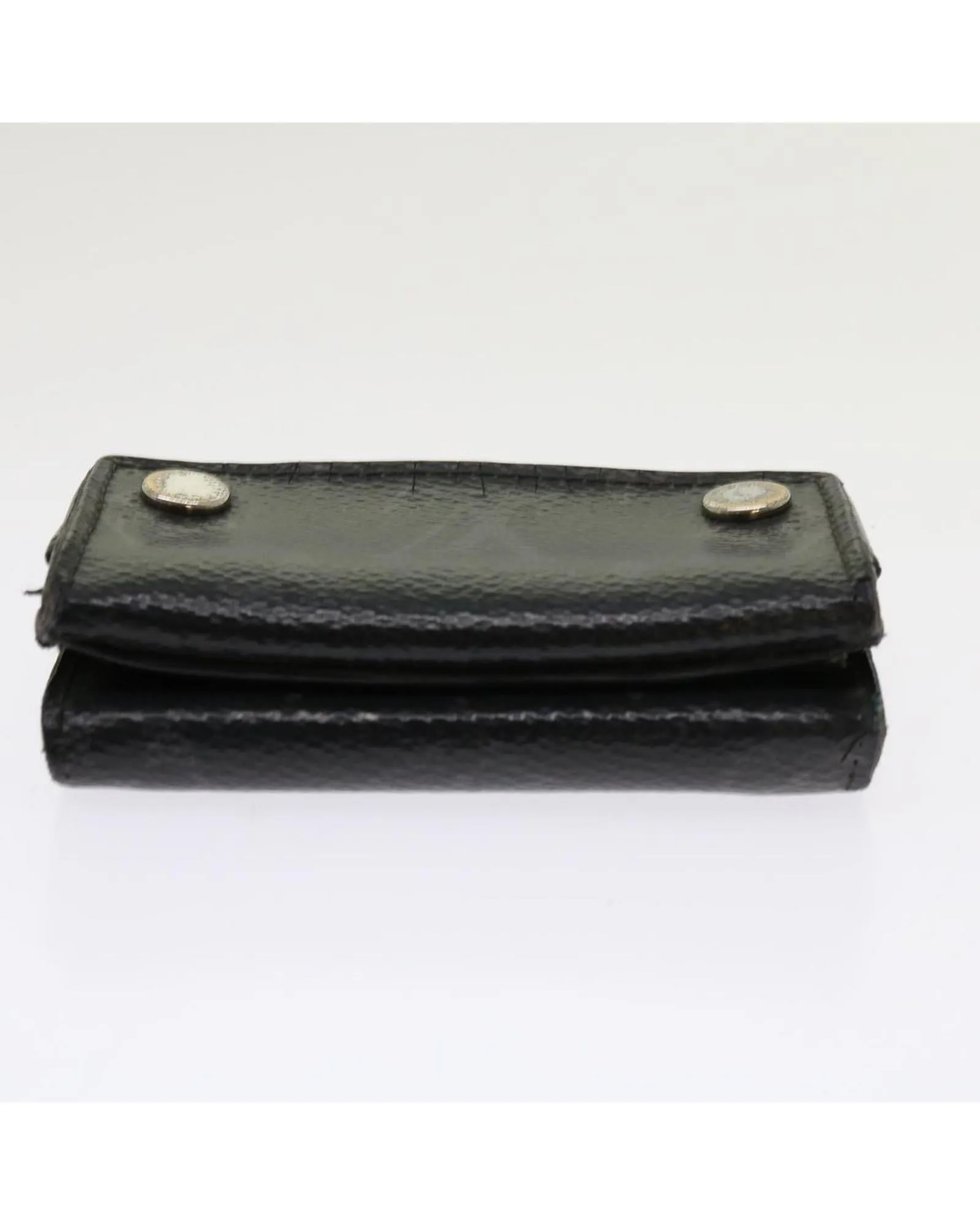 Compact Monogram Eclipse Wallet with Clasp Button and Missing Hook