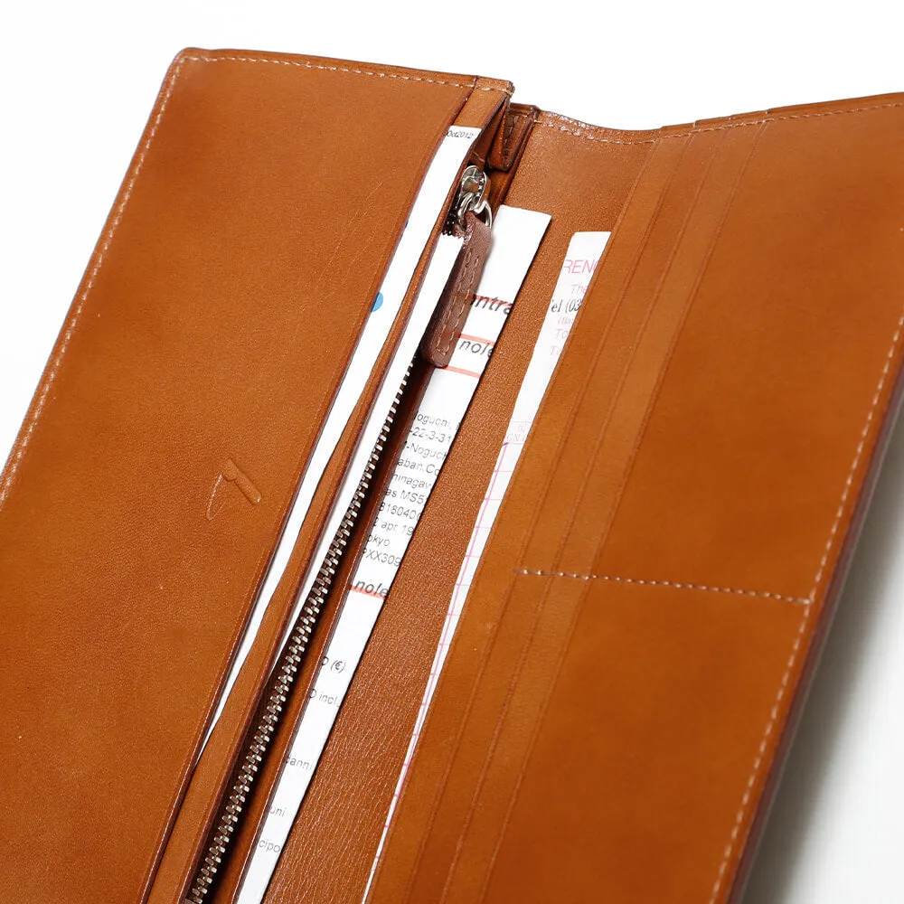 Cordovan Coin Pocket Long Wallet