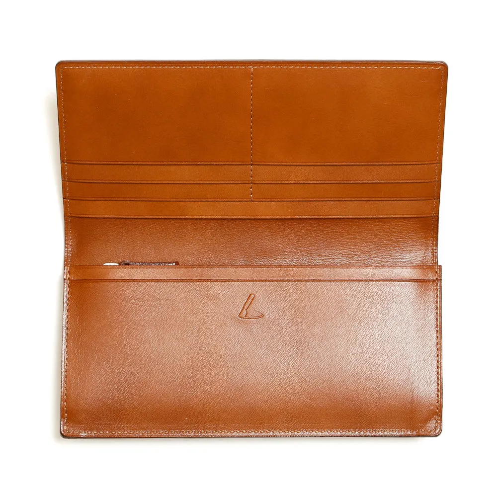 Cordovan Coin Pocket Long Wallet
