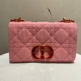 Dior Caro Pink Quilted Crossbody Bag Small