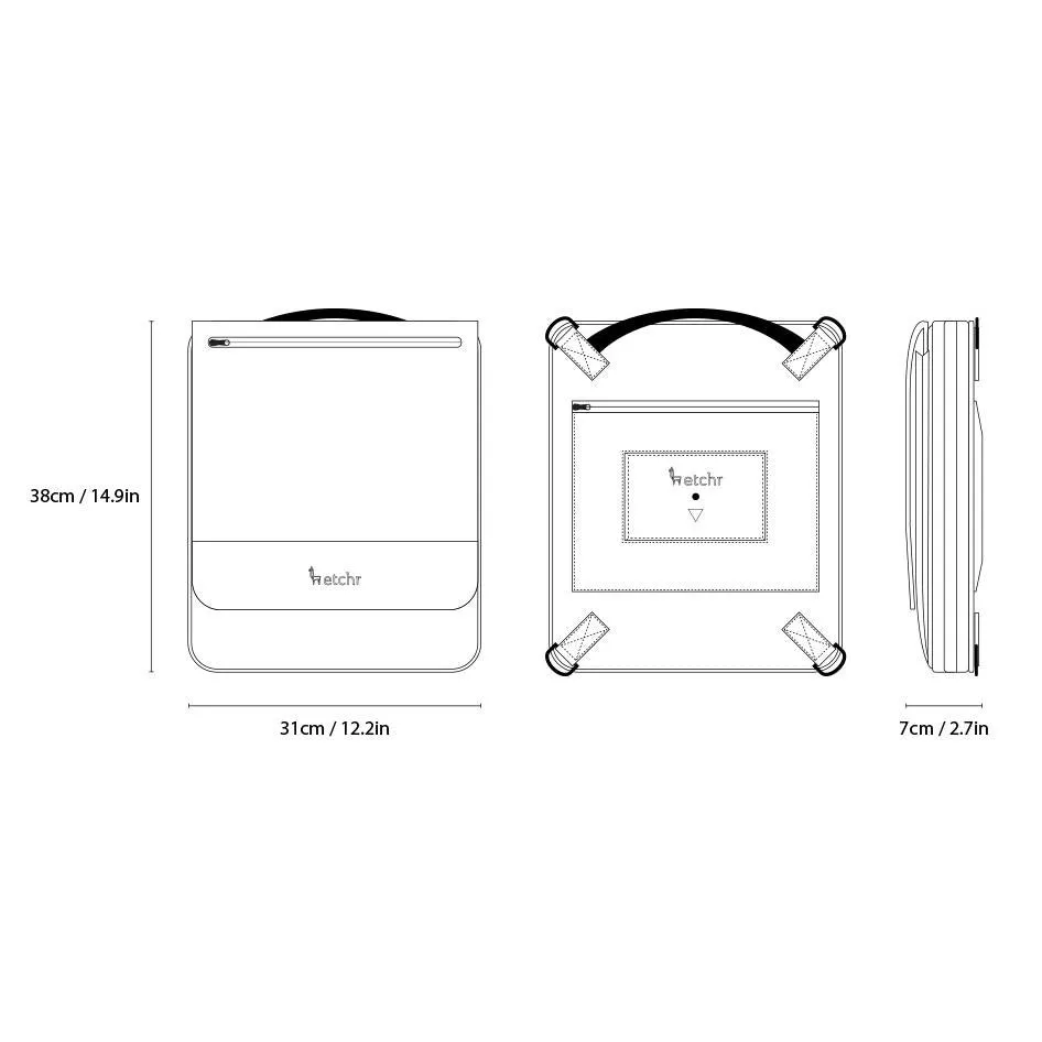 Etchr Lab Slate Satchel