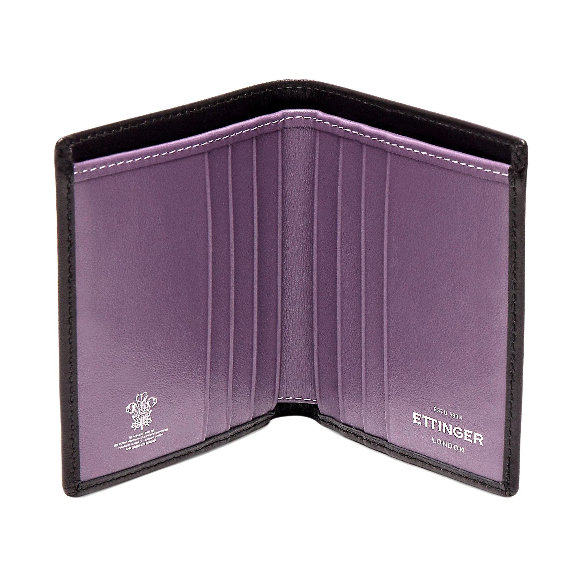 Ettinger Sterling Mini Leather Wallet with 6 Credit Card Slots