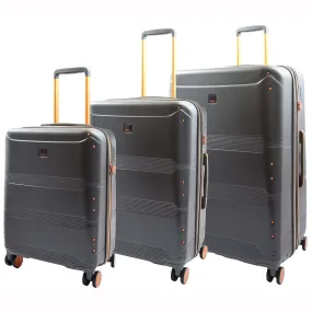 Expandable 8 Wheeled Travel Luggage Florence Charcoal