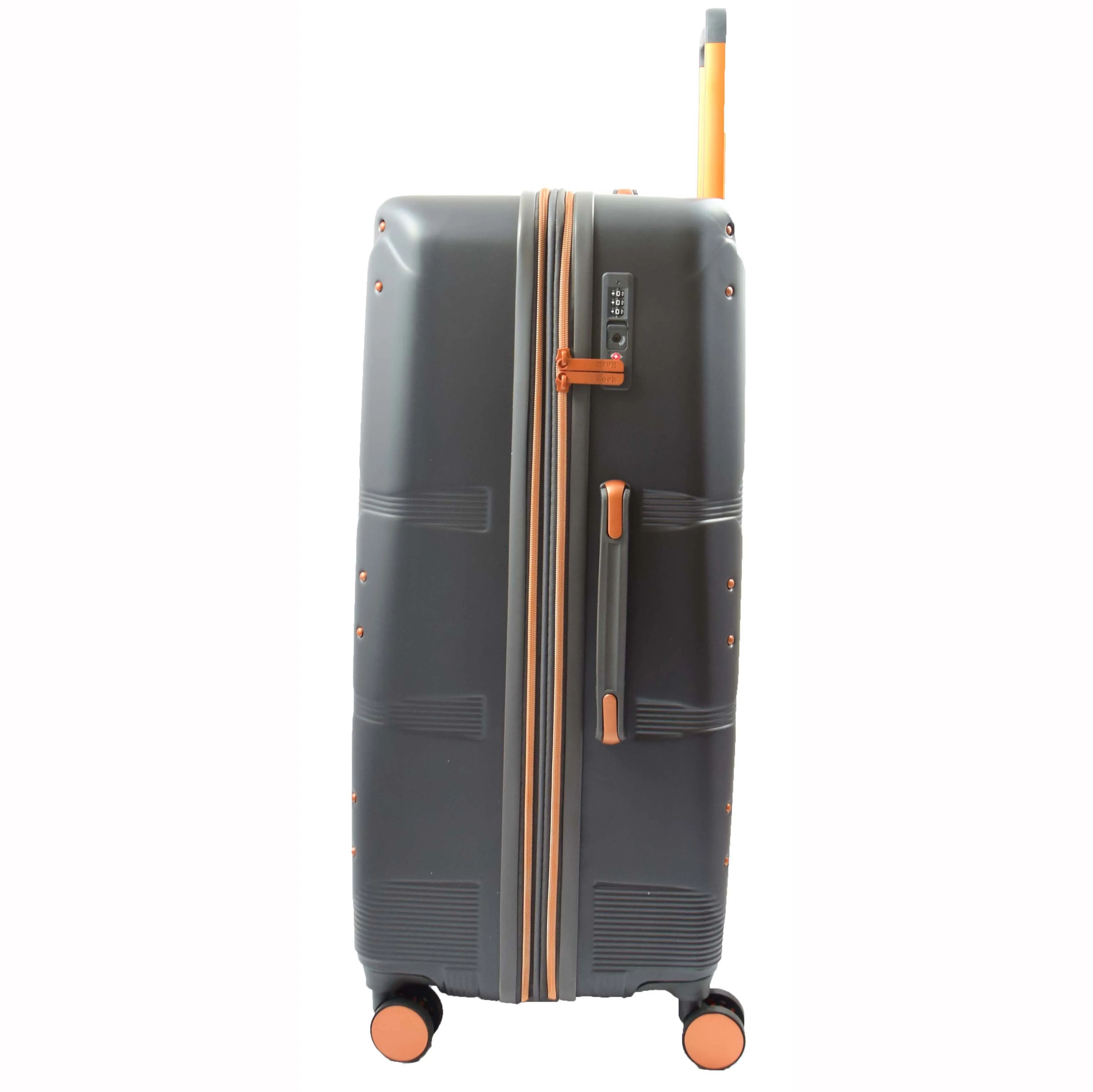 Expandable 8 Wheeled Travel Luggage Florence Charcoal