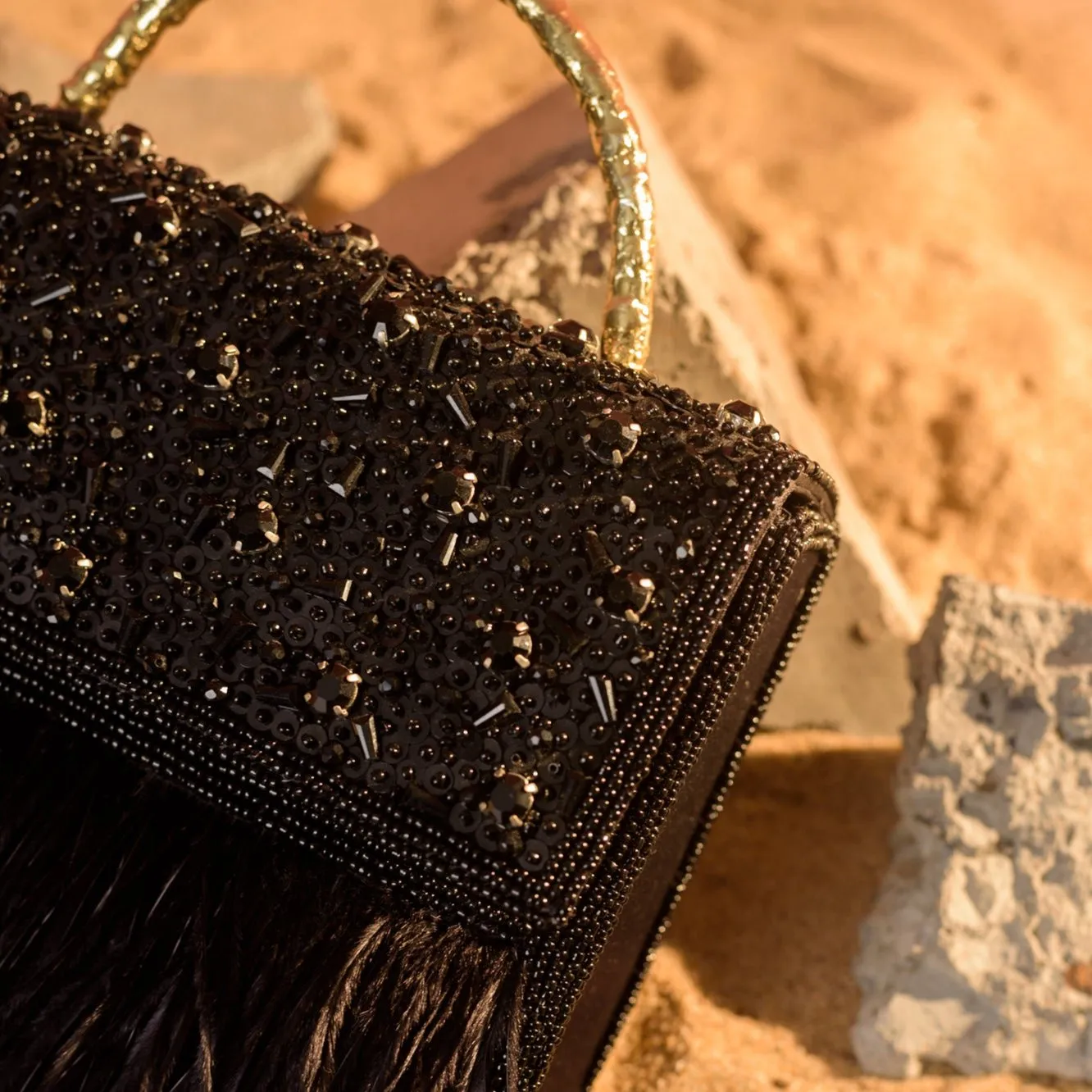 Fiery Black Box Clutch