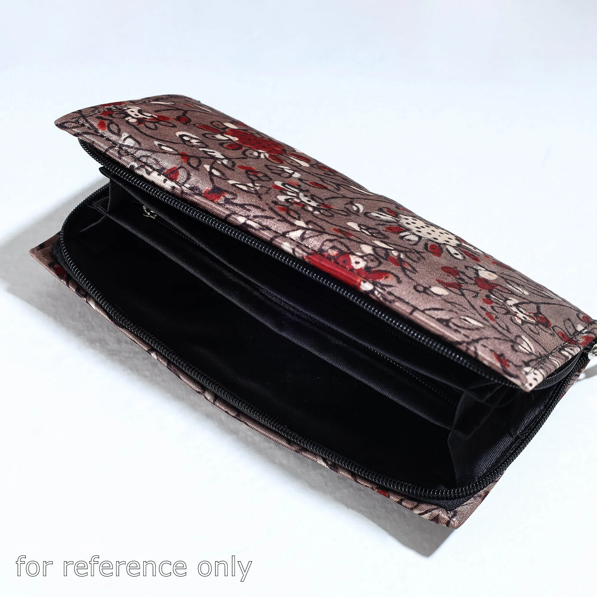 Green - Handcrafted Ajrakh Mashru Silk Clutch / Wallet