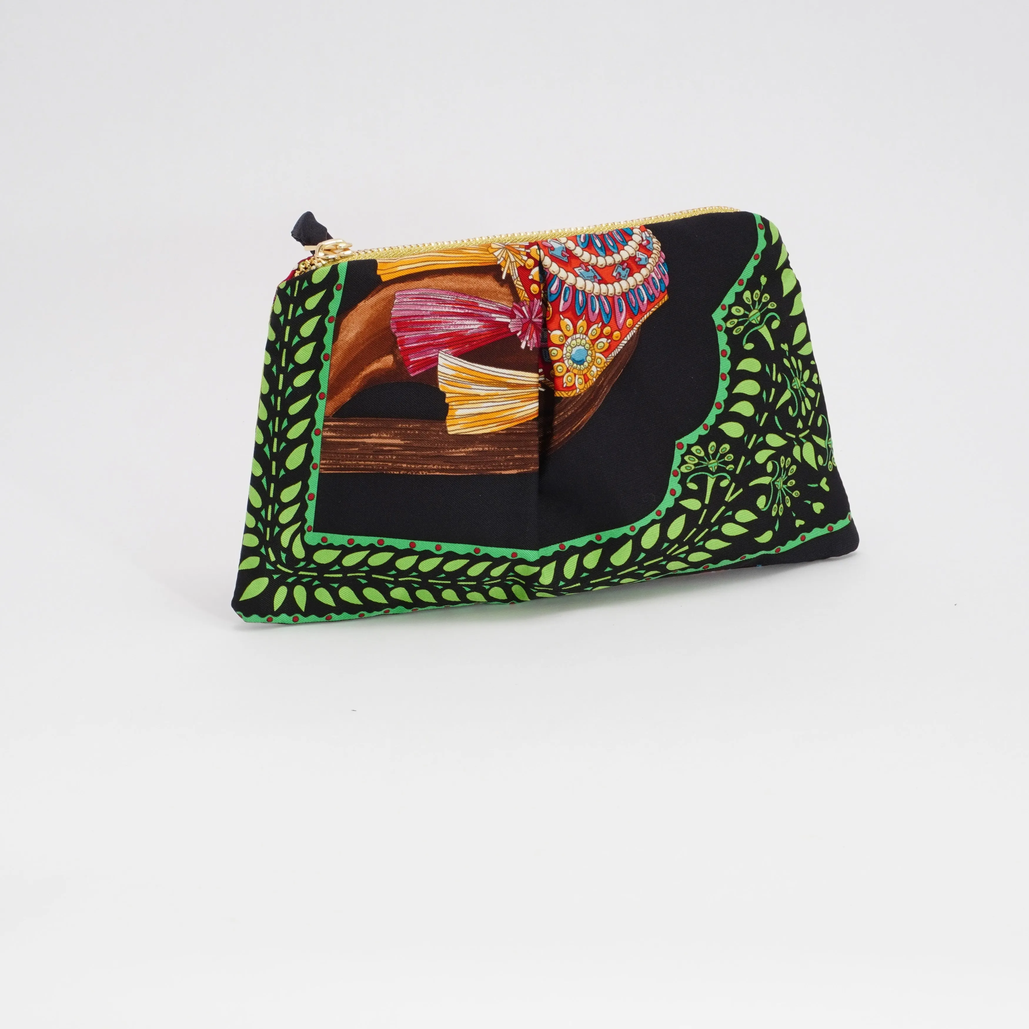 Hampton Road Designs La Danse Du Cheval Marwari Scarf Clutch (Upcycled From Hermes Scarf)