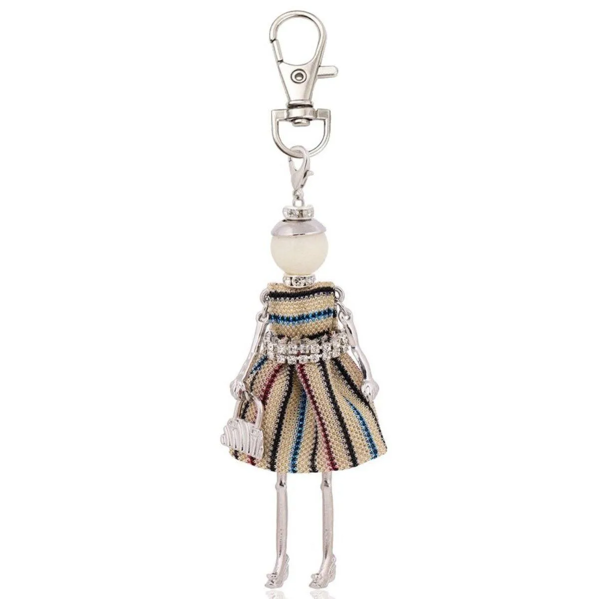 Handmade Fashionista Elegant Keychain Dolls