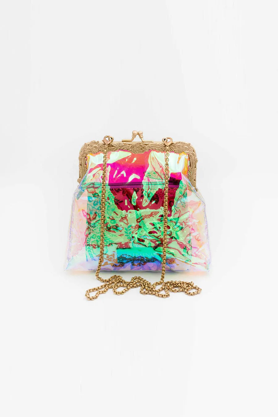 Holographic Pink Shuruq Clutch & Pouch Set