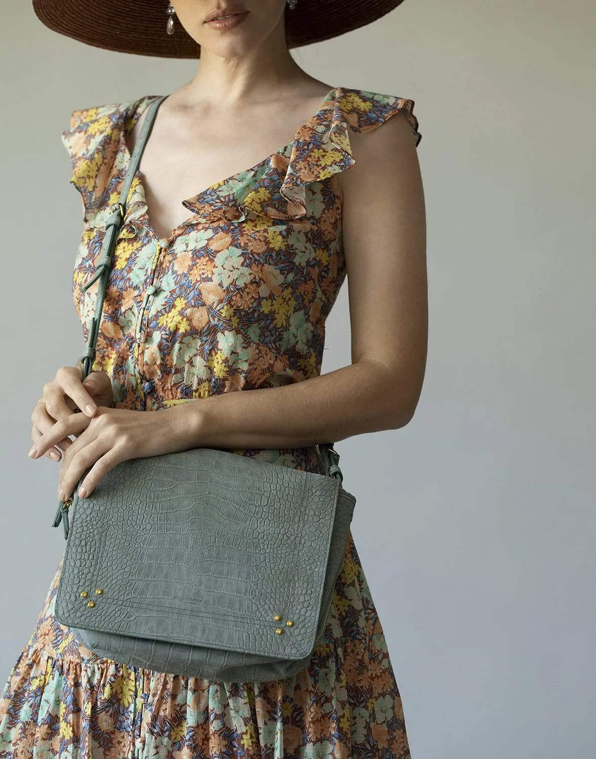 Igor Croco Lichen Nubuck Shoulder Bag