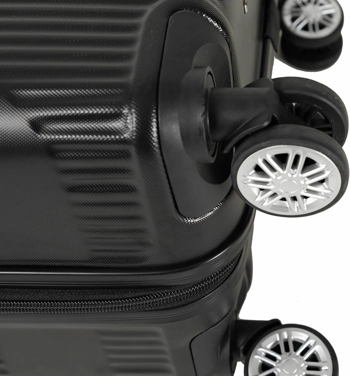 Luggage Sets 3 Piece, Hardshell Luggage, Carry On Luggage Set with TSA Lock, Luggage Sets with Spinner Wheels, Suitcases with Wheels, Luggage Set for Women, (20" 24" 28"), (Black-1)