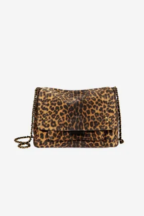 Lulu M Léopard chamois split suede