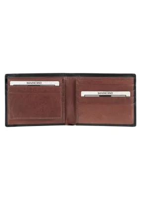 Mancini Casablanca Men’s Billfold with Removable Passcase