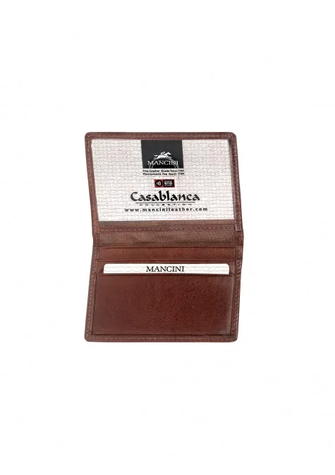 Mancini Casablanca Men’s Billfold with Removable Passcase
