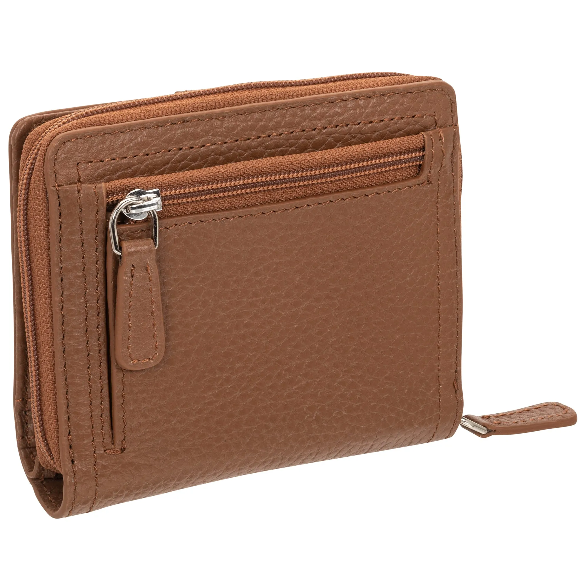 Mancini Pebbled Ladies’ RFID Small Clutch Wallet