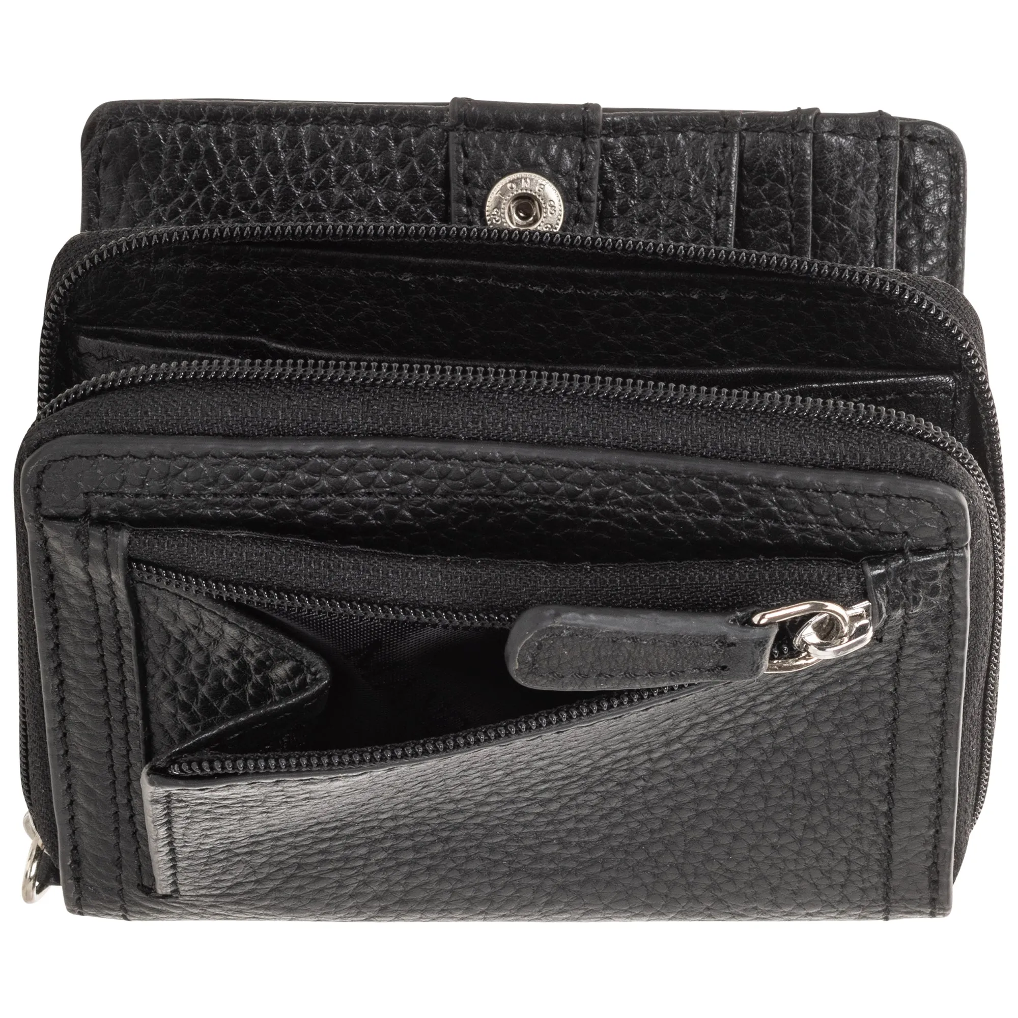 Mancini Pebbled Ladies’ RFID Small Clutch Wallet