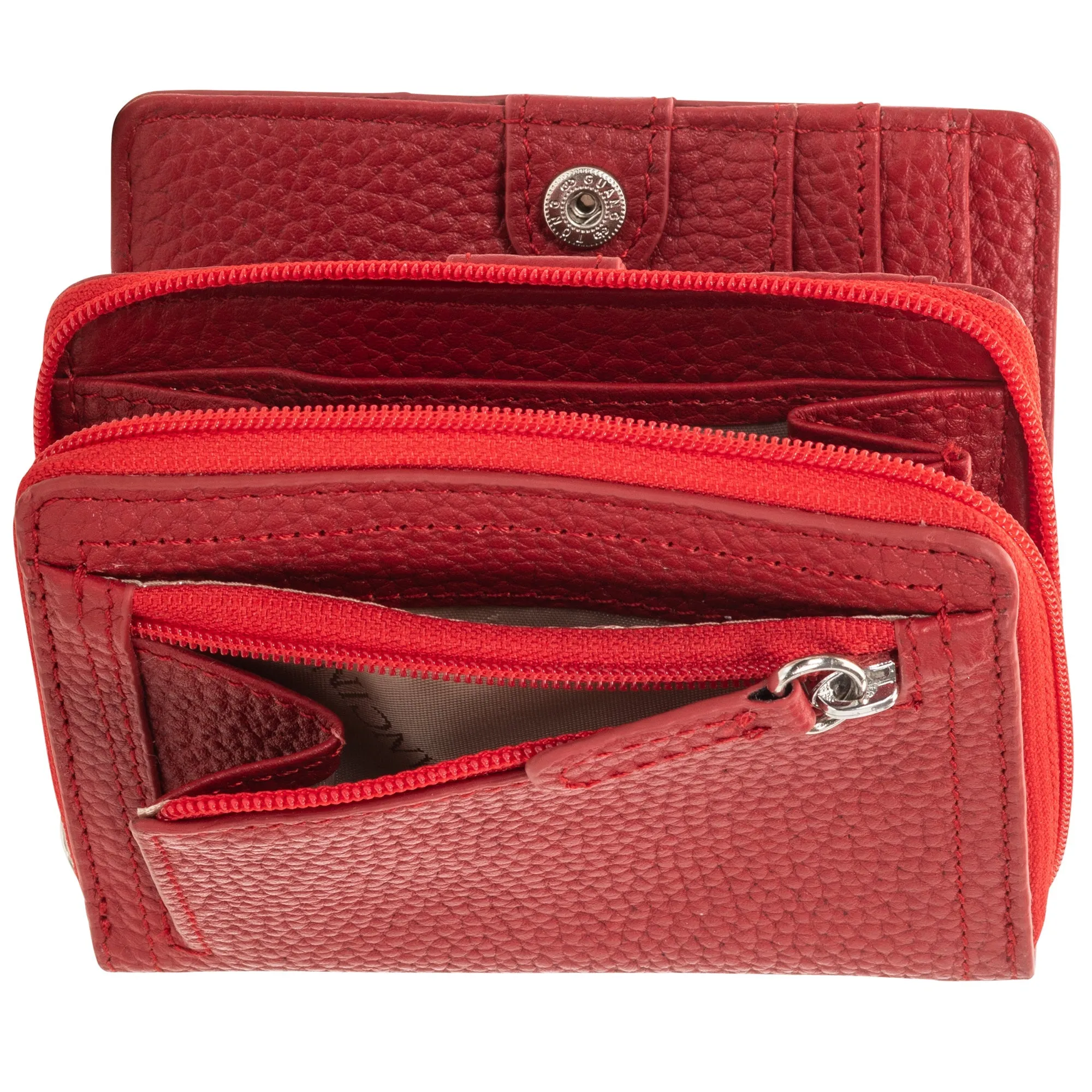 Mancini Pebbled Ladies’ RFID Small Clutch Wallet