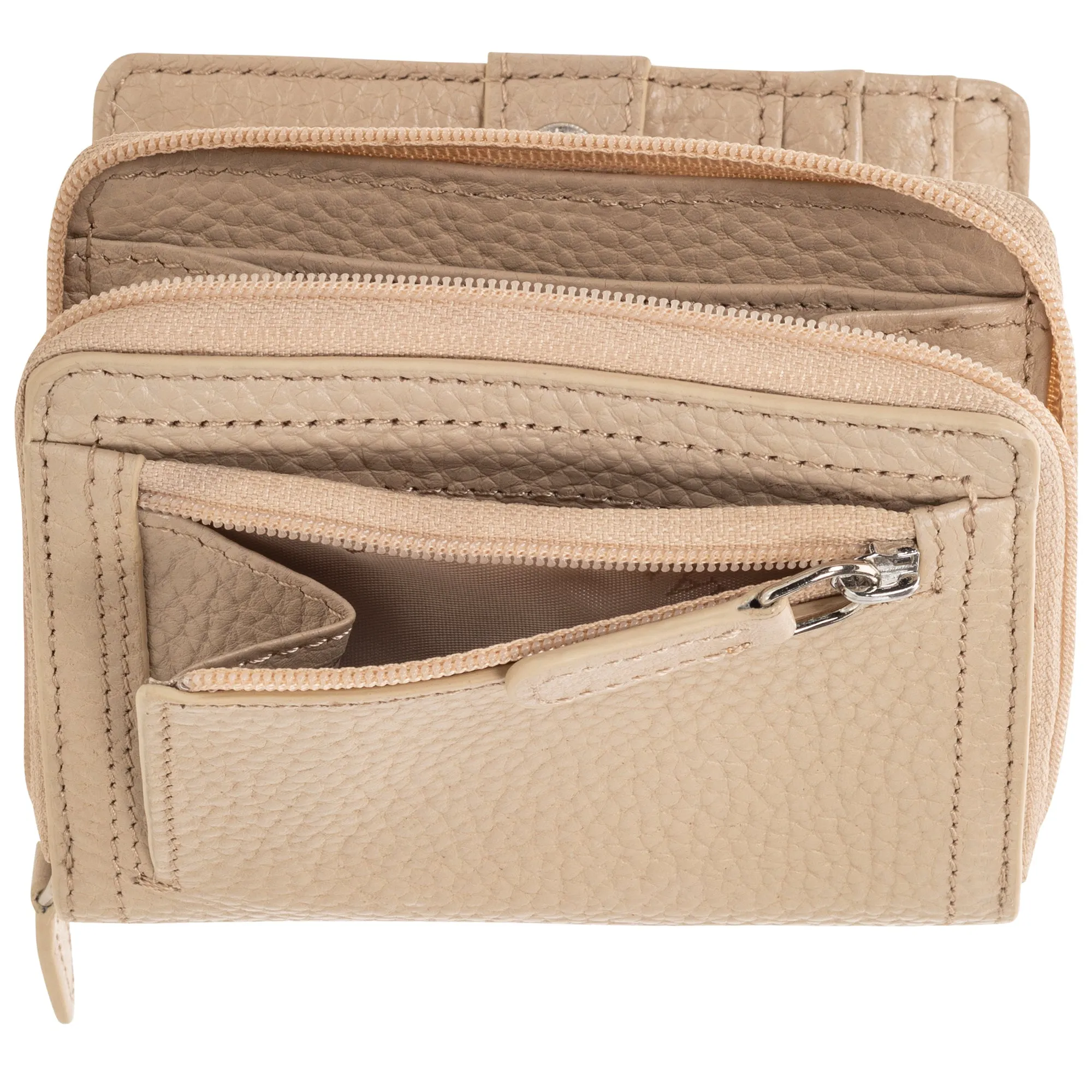 Mancini Pebbled Ladies’ RFID Small Clutch Wallet