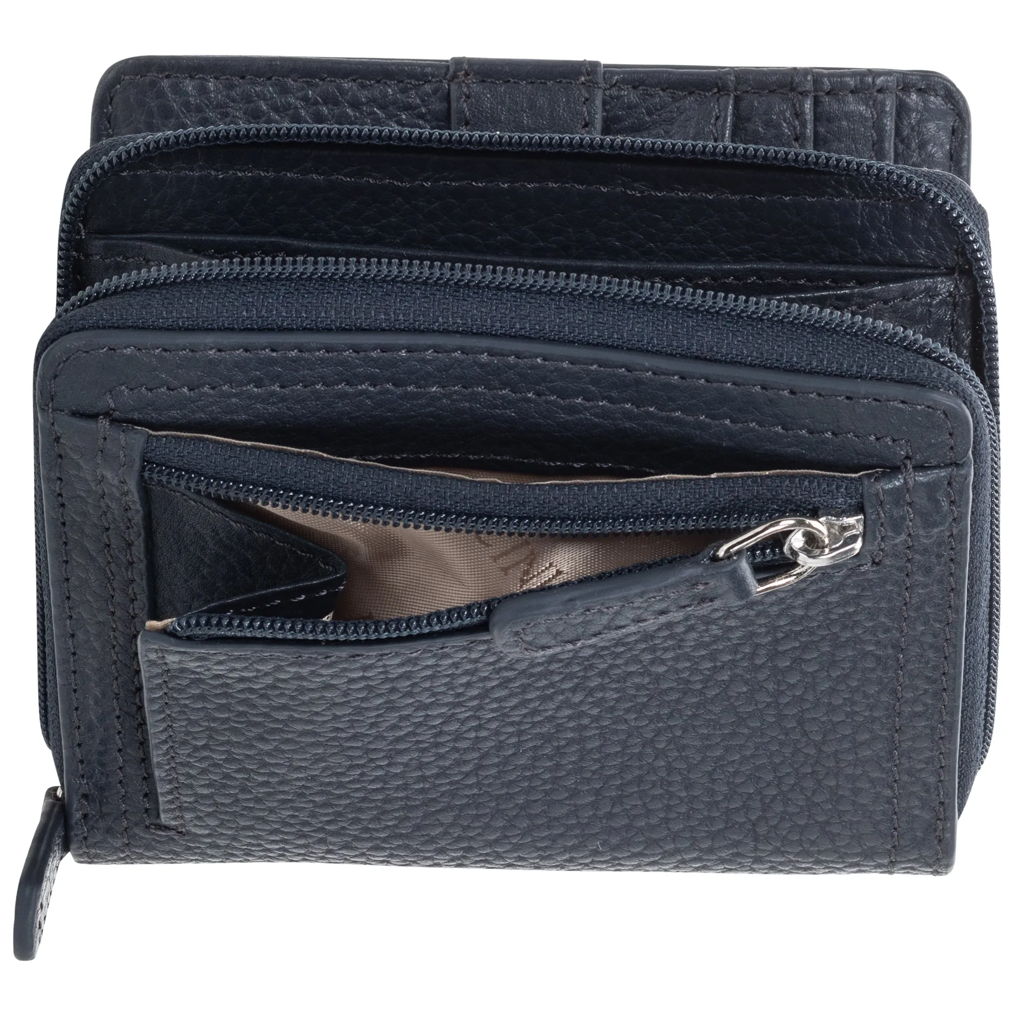 Mancini Pebbled Ladies’ RFID Small Clutch Wallet