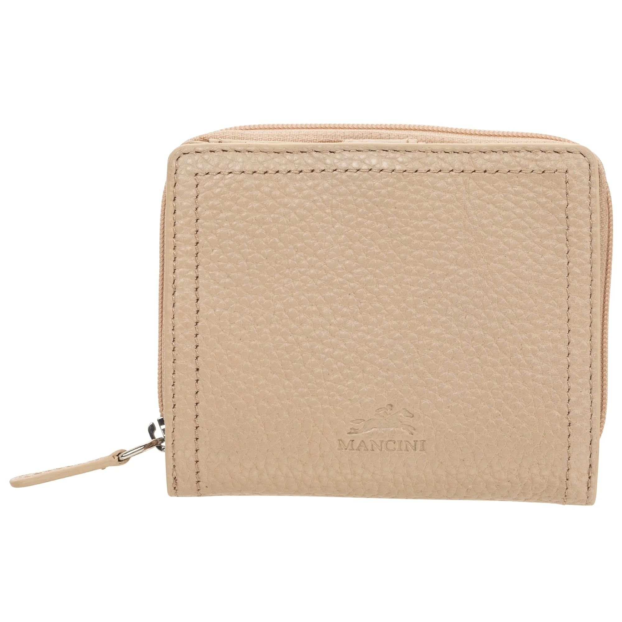 Mancini Pebbled Ladies’ RFID Small Clutch Wallet