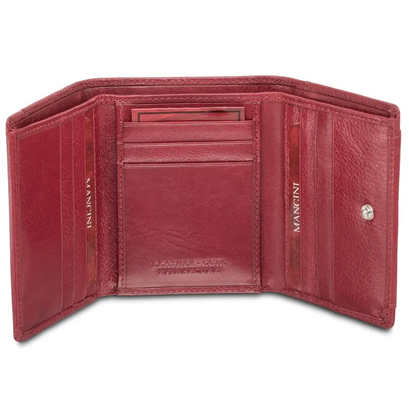 Mancini RFID Secure Trifold Wing Wallet