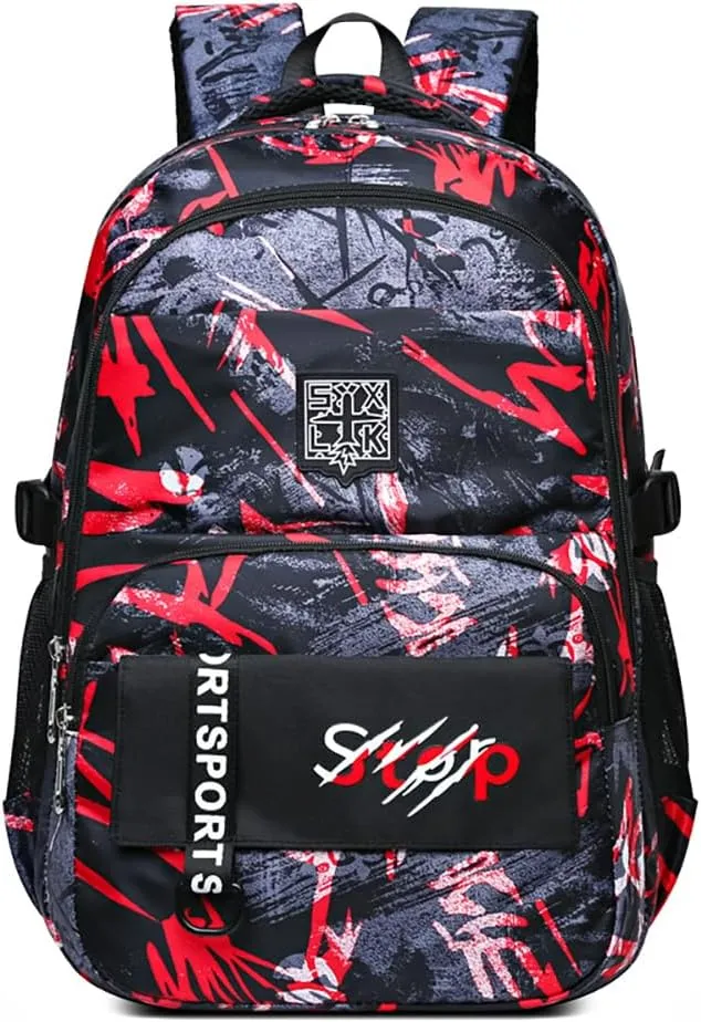 MATMO Kids Camo Backpacks Graffiti Camouflage Backpack Boys and Girls School Backpack