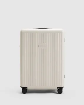 Medium Check In Suitcase - Moonbeam Beige