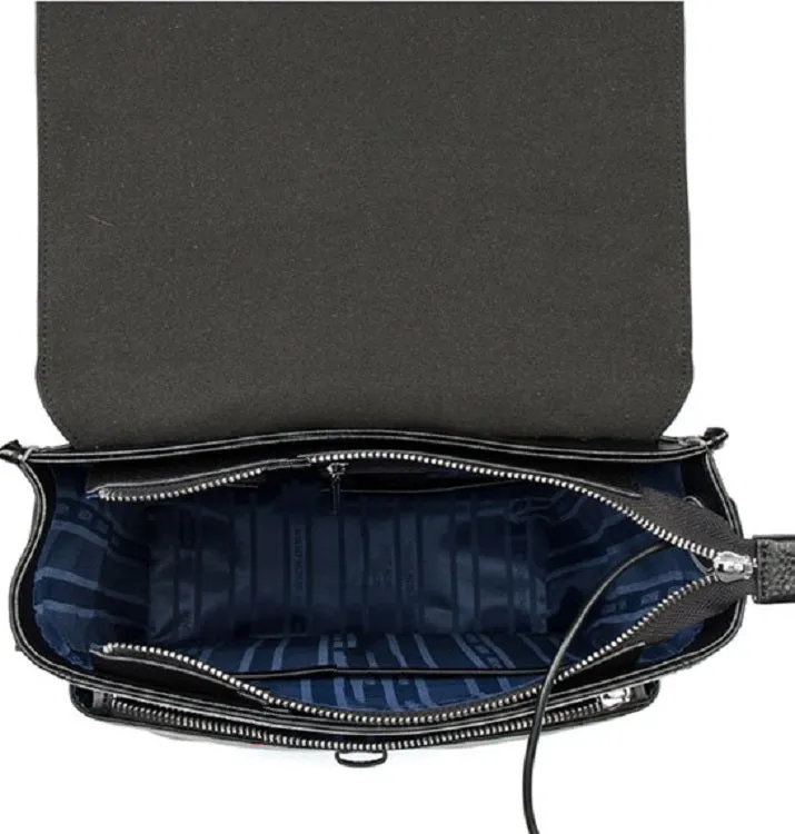 Men's Genuine Leather Waterproof School Backpack