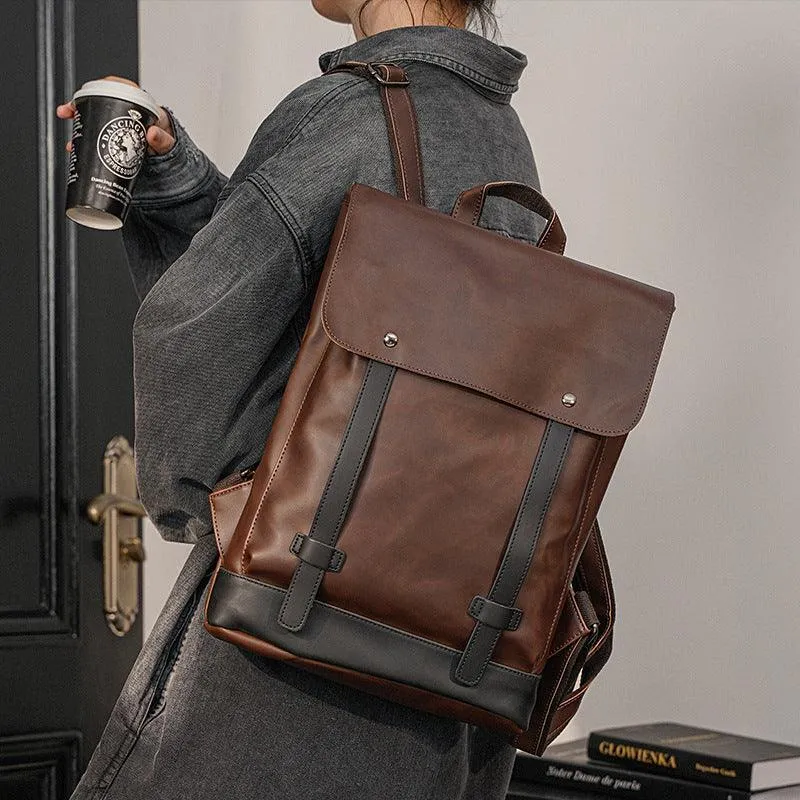Men's Trendy Retro Preppy Backpack