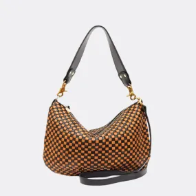 Moyen Messenger (Black & Natural Woven Checker)