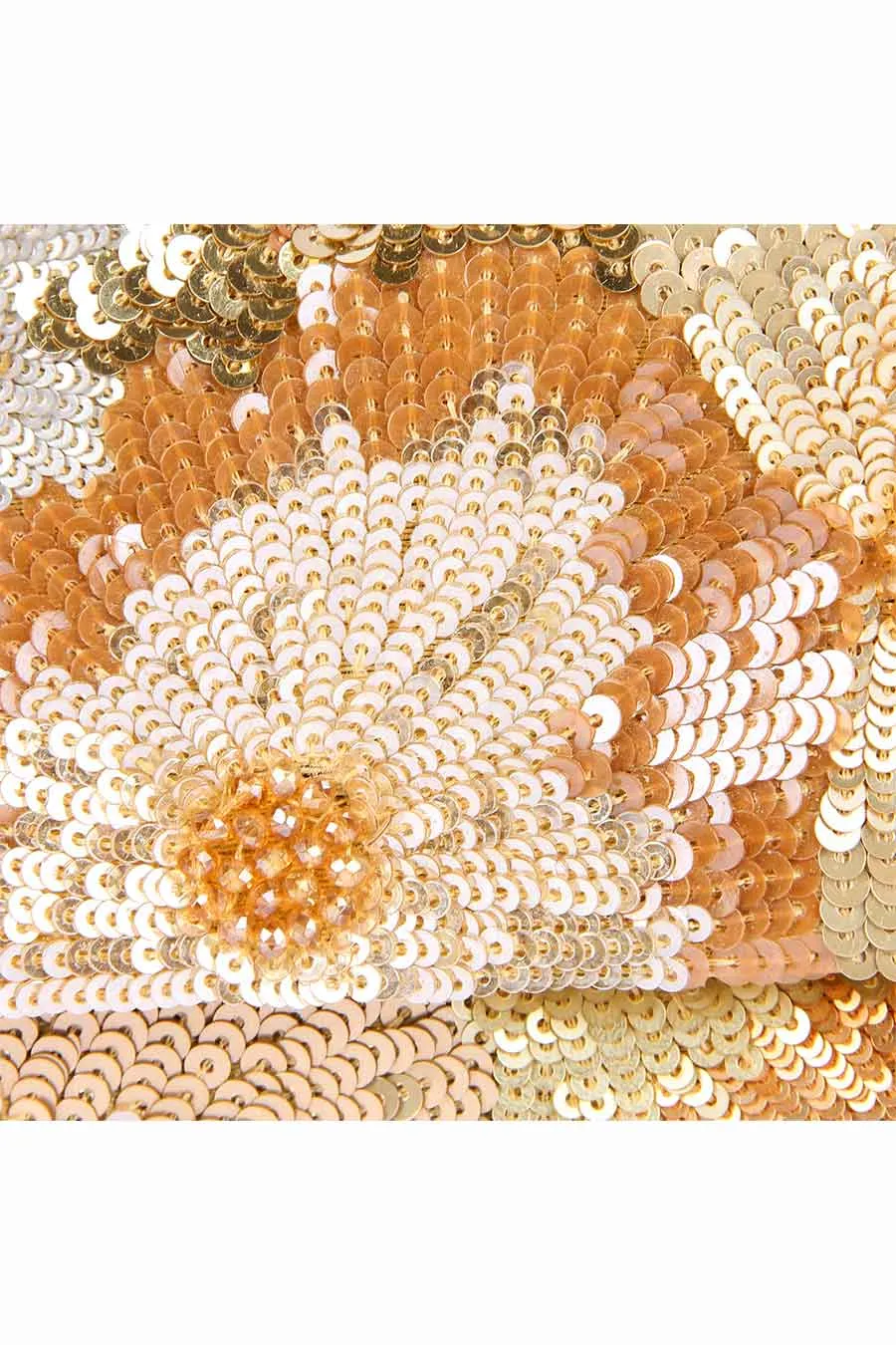Multicolour Glisten Sequins Embroidered Clutch