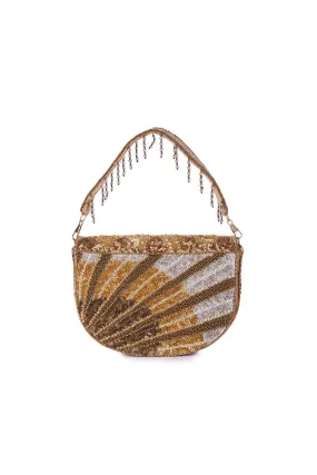 Multicolour Mihira Hand-Embroidered Clutch