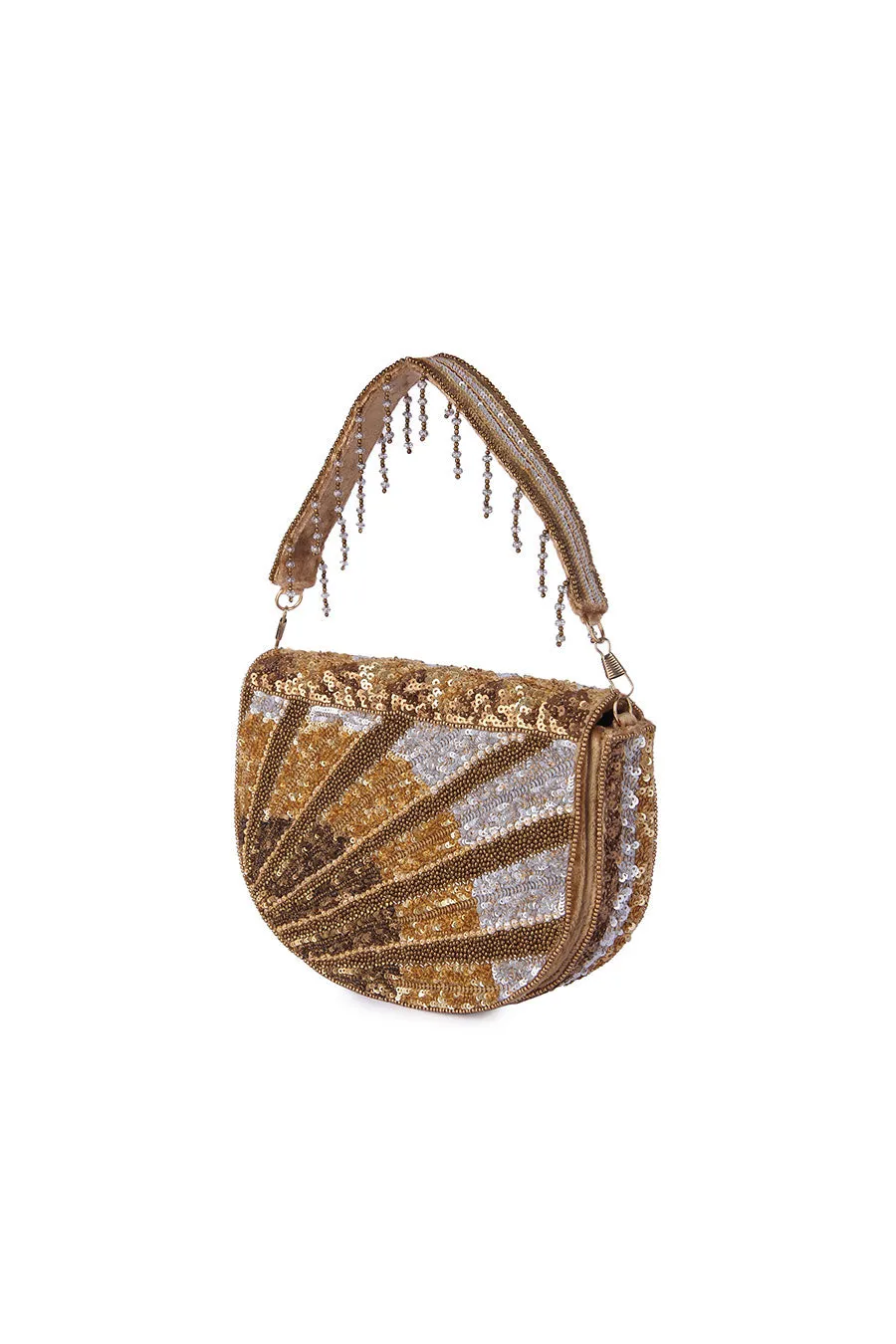 Multicolour Mihira Hand-Embroidered Clutch