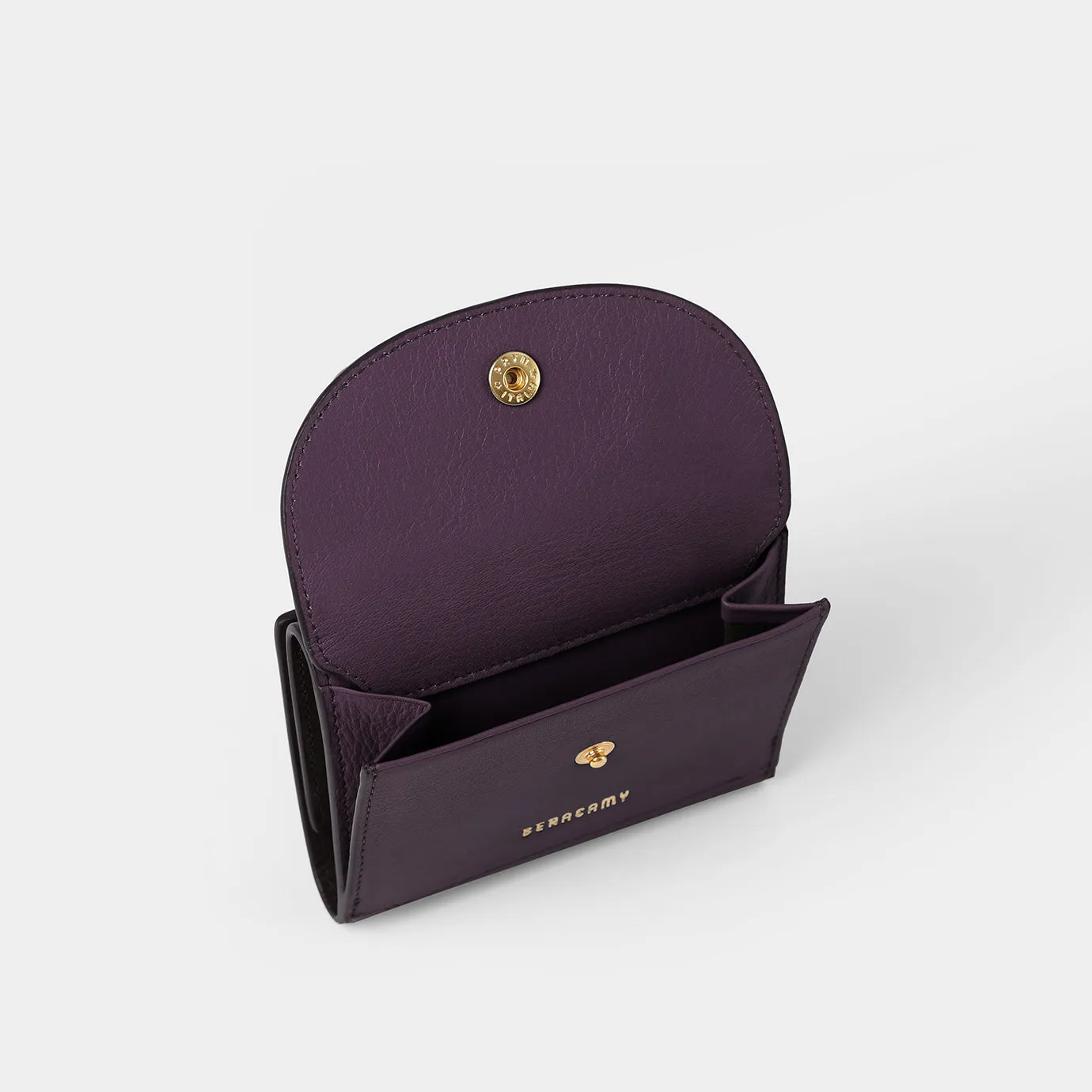 Portefeuille Compact à Trois Volets - Cacao