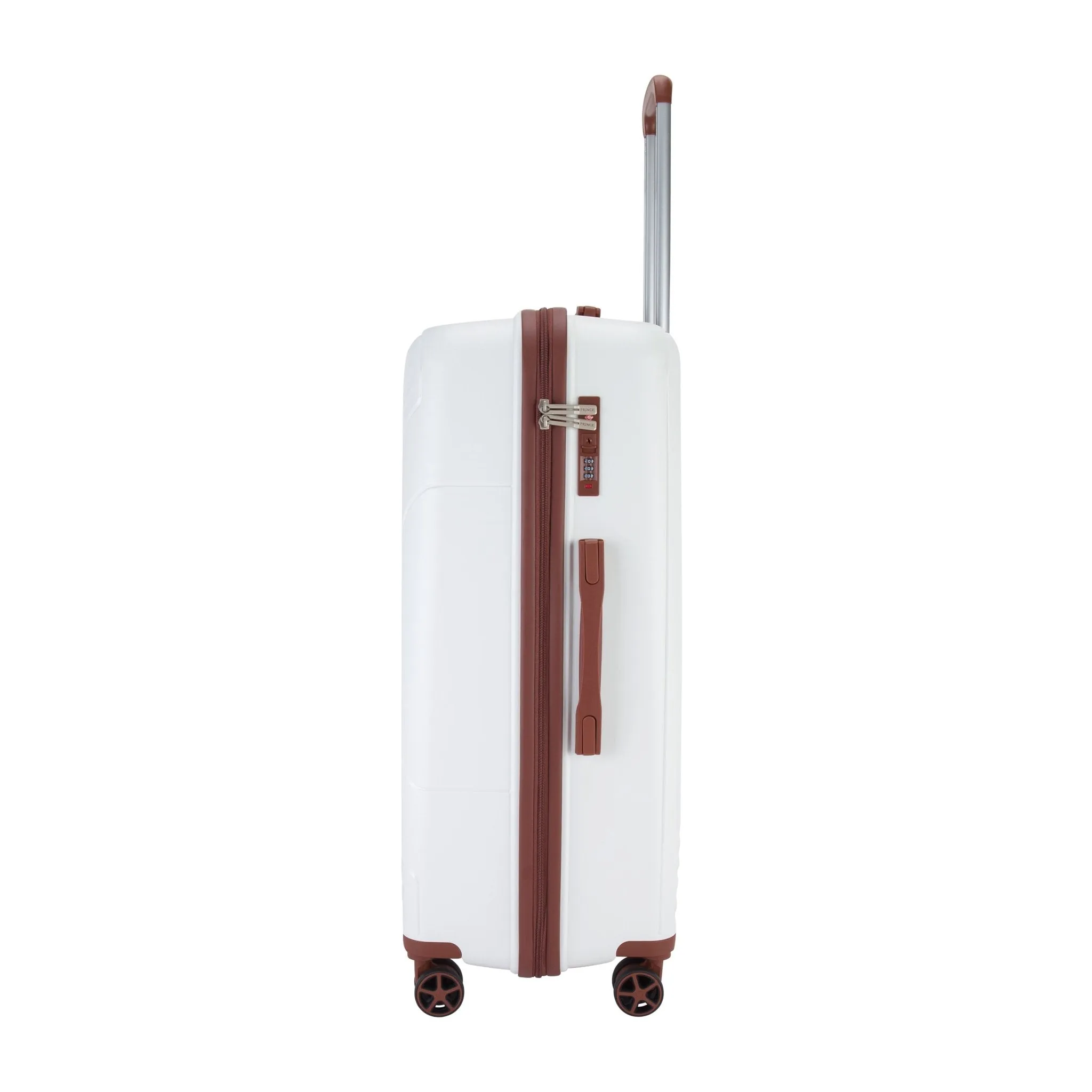 Prince Upright Suitcase Set of 3-White PR16708