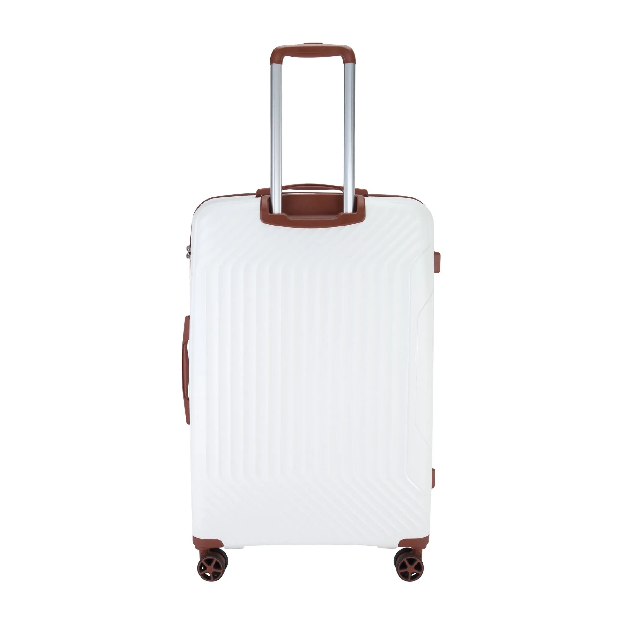 Prince Upright Suitcase Set of 3-White PR16708