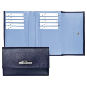 Roseau Compact Wallet - Navy