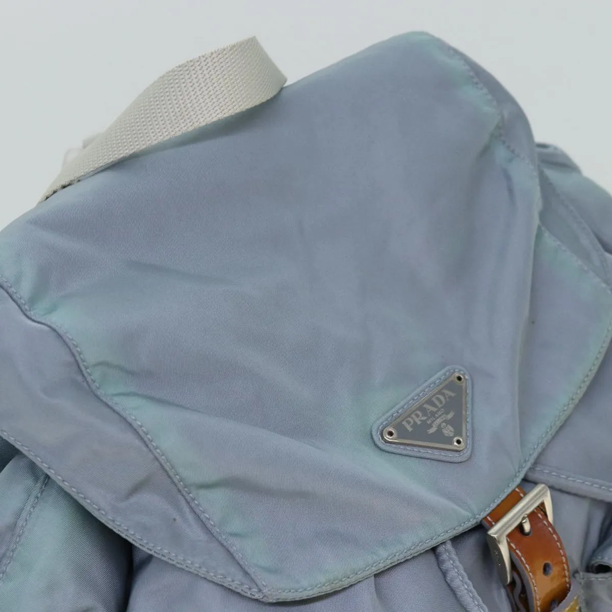 Trendy Inspired Prada Backpack Nylon Blue Auth 77354