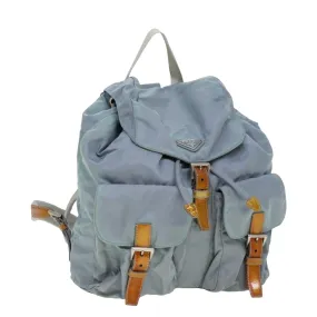 Trendy Inspired Prada Backpack Nylon Blue Auth 77354